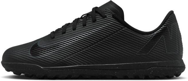 Nike Jr. Mercurial Vapor 16 Club low-top voetbalschoenen voor kleuters kids (turf) Zwart