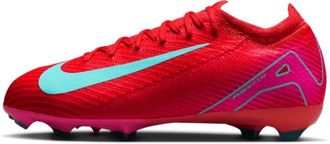 Nike Jr. Mercurial Vapor 16 Pro low-top voetbalschoenen voor kleuters kids (stevige ondergrond) Rood