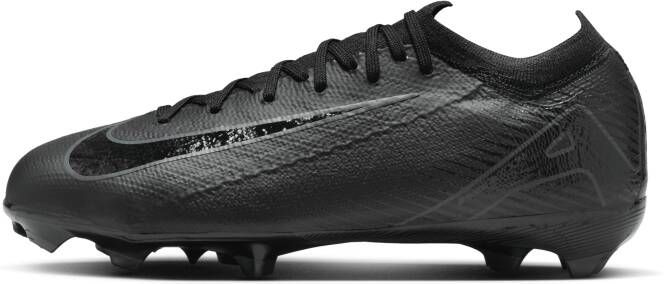 Nike Jr. Mercurial Vapor 16 Pro low-top voetbalschoenen voor kleuters kids (stevige ondergrond) Zwart