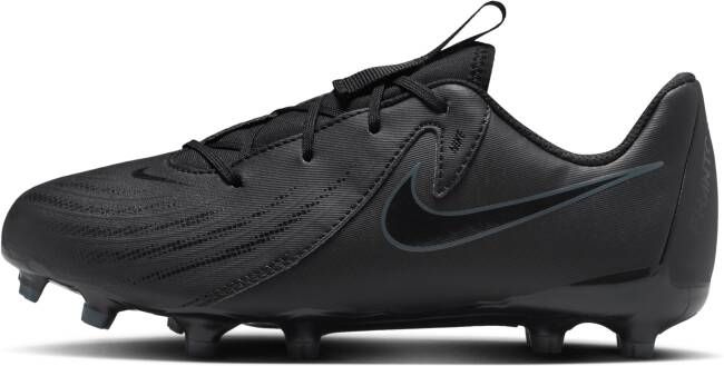 Nike Jr. Phantom GX 2 Academy MG low-top voetbalschoenen voor kleuters kids (meerdere ondergronden) Zwart