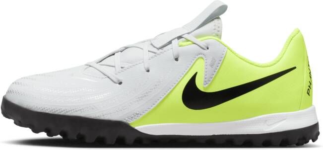 Nike Jr. Phantom GX 2 Academy voetbalschoenen voor kleuters kids (turf) Grijs