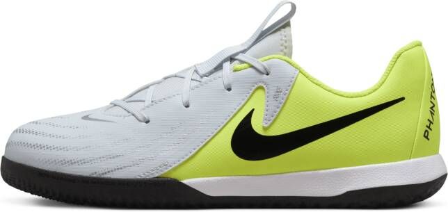 Nike Jr. Phantom GX 2 Academy zaalvoetbalschoenen voor kleuters kids Grijs