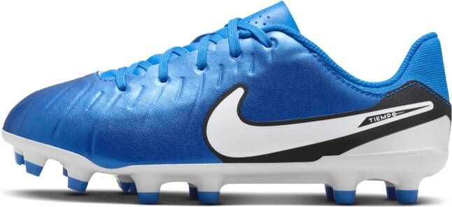 Nike Jr. Tiempo Legend 10 Academy low-top voetbalschoenen voor kleuters kids (meerdere ondergronden) Blauw