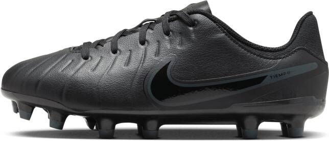 Nike Jr. Tiempo Legend 10 Academy low-top voetbalschoenen voor kleuters kids (meerdere ondergronden) Zwart