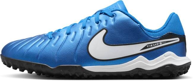 Nike Jr. Tiempo Legend 10 Academy low-top voetbalschoenen voor kleuters kids (turf) Blauw