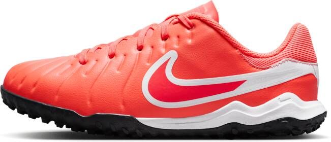 Nike Jr. Tiempo Legend 10 Academy low-top voetbalschoenen voor kleuters kids (turf) Roze