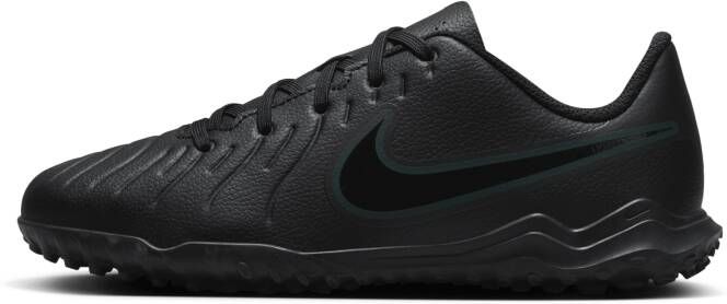 Nike Jr. Tiempo Legend 10 Club low-top voetbalschoen voor kleuters kids (turf) Zwart