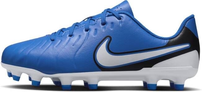 Nike Jr. Tiempo Legend 10 Club low top voetbalschoenen voor kleuters kids (meerdere ondergronden) Blauw