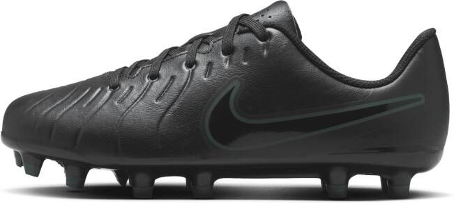 Nike Jr. Tiempo Legend 10 Club low top voetbalschoenen voor kleuters kids (meerdere ondergronden) Zwart