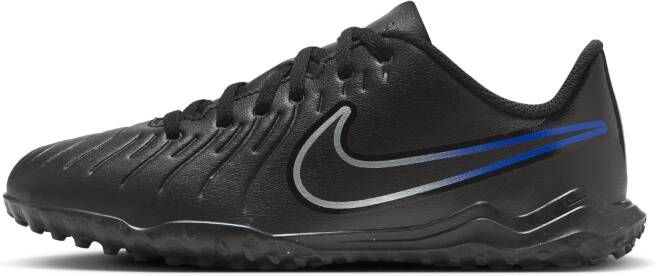 Nike Jr. Tiempo Legend 10 Club low-top voetbalschoen voor kleuters kids (turf) Zwart