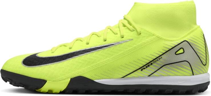 Nike Mercurial Superfly 10 Academy high-top voetbalschoenen (turf) Geel