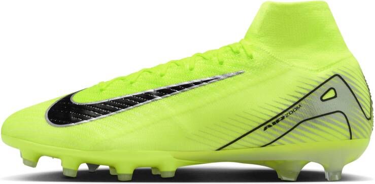 Nike Mercurial Superfly 10 Elite AG-Pro high-top voetbalschoenen Geel