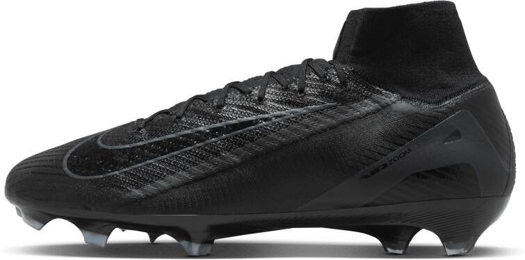 Nike Mercurial Superfly 10 Elite high top voetbalschoenen (stevige ondergrond) Zwart