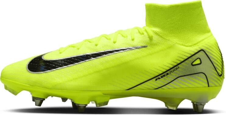 Nike Mercurial Superfly 10 Elite SG-Pro high top voetbalschoenen Geel