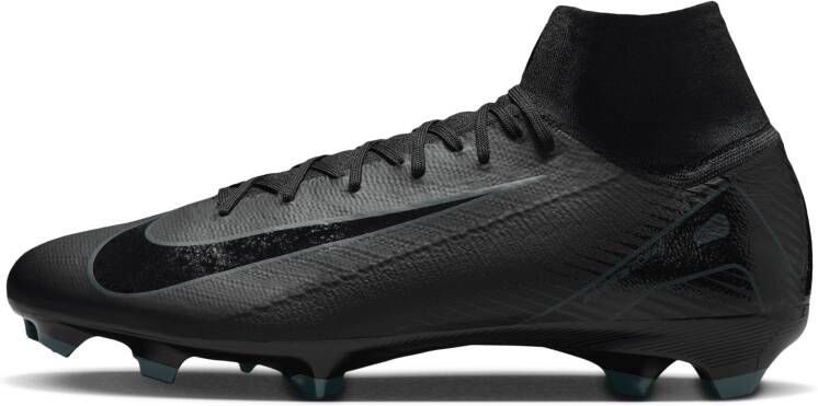 Nike Mercurial Superfly 10 Pro high-top voetbalschoenen (stevige ondergrond) Zwart