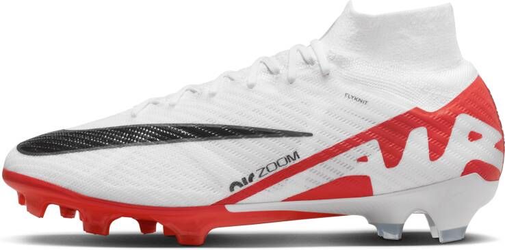 Nike Mercurial Superfly 9 Elite high top voetbalschoenen (stevige ondergrond) Rood