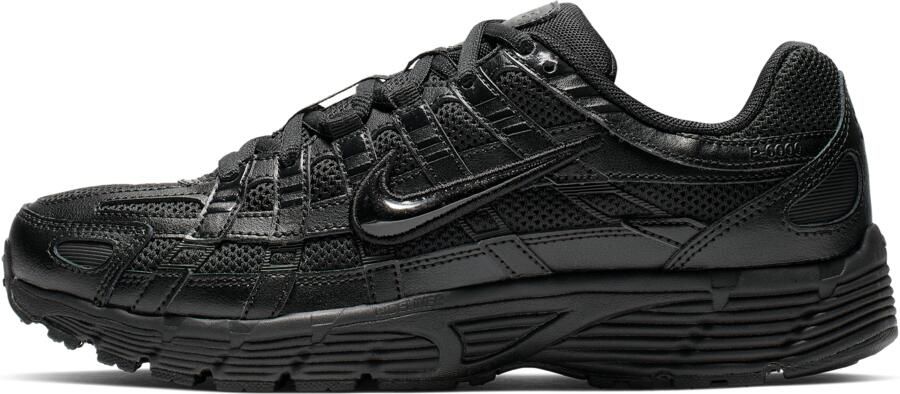 Nike P-6000 Sneakers Dames Zwart Mesh Synthetisch