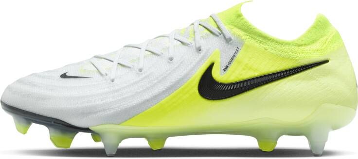 Nike Phantom GX 2 Elite low-top voetbalschoenen (zachte ondergrond) Grijs