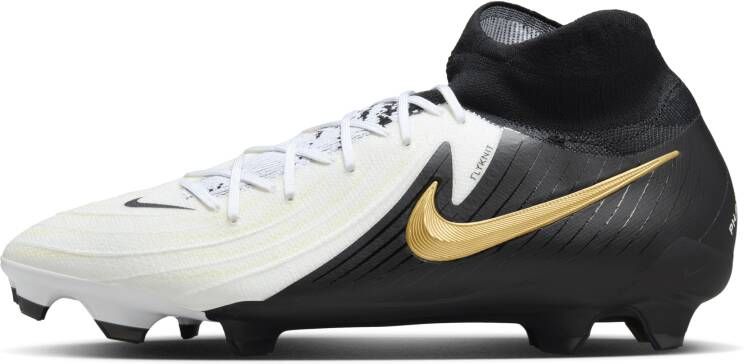 Nike Phantom Luna II Pro Gras Voetbalschoenen (FG) Zwart Gebroken Wit Goud