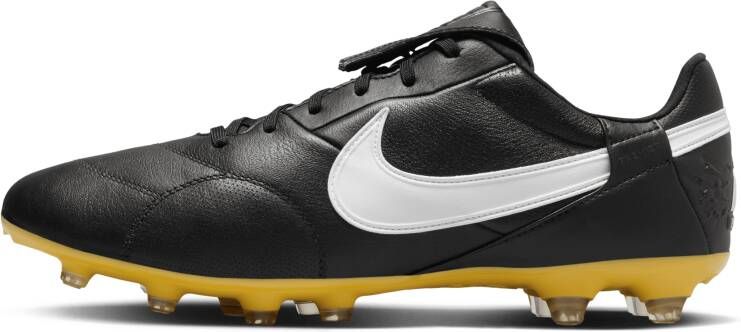 Nike Premier 3 low top voetbalschoenen (stevige ondergrond) Zwart