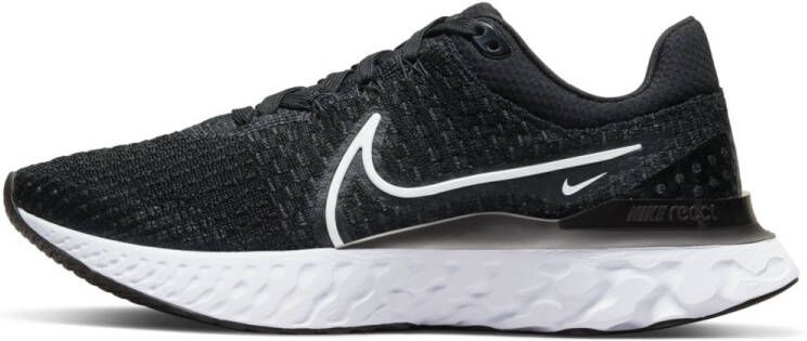 Nike React Infinity Run Flyknit 3 Hardloopschoenen voor dames (straat) Zwart