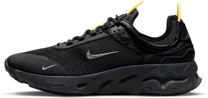 Nike React Live Herenschoenen Black Yellow Strike Smoke Grey Metallic Cool Grey Heren