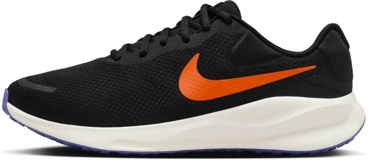 Nike Revolution 7 hardloopschoenen voor heren (extra breed straat) Zwart