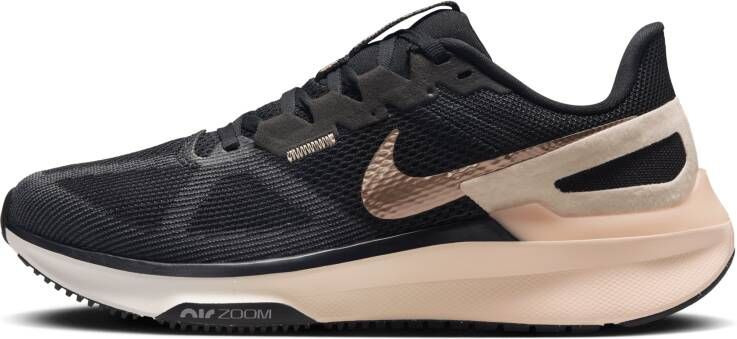 Nike Structure 25 hardloopschoenen voor dames (straat) Zwart