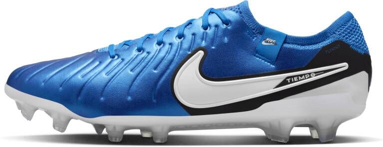 Nike Tiempo Legend 10 Elite low top voetbalschoenen (stevige ondergrond) Blauw