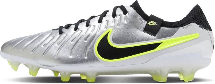 Nike Tiempo Legend 10 Elite low top voetbalschoenen (stevige ondergrond) Grijs