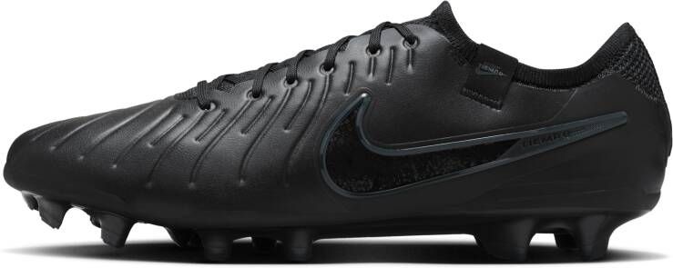 Nike Tiempo Legend 10 Elite low top voetbalschoenen (stevige ondergrond) Zwart