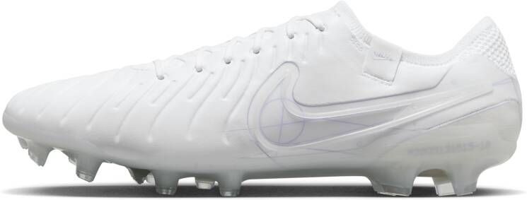 Nike Tiempo Legend 10 Elite low top voetbalschoenen (stevige ondergrond) Wit