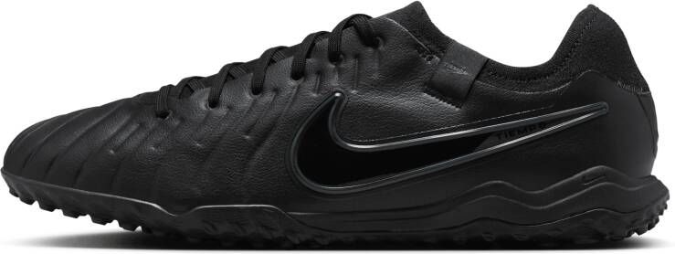 Nike Tiempo Legend 10 Pro low-top voetbalschoen (turf) Zwart