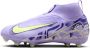 Nike United Jr. Mercurial Superfly 10 Academy high-top voetbalschoenen voor kids (meerdere ondergronden) Paars - Thumbnail 1