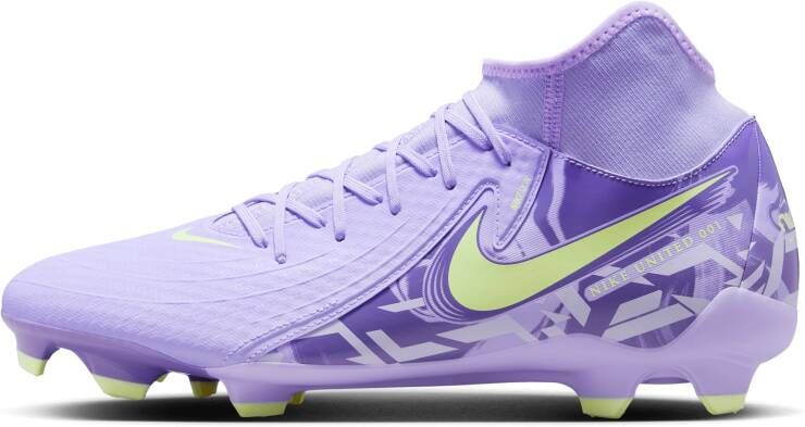 Nike United Phantom Luna 2 Academy high-top voetbalschoenen (meerdere ondergronden) Paars