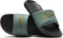 Nike Swoosh Heren Slippers Zwart Groen Green Heren - Thumbnail 2