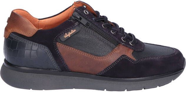 Australian Dakota Black Blue Brown H-Wijdte Veterschoenen