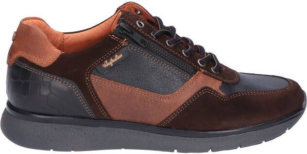 Australian Dakota Black Brown Tan H-Wijdte Veterschoenen