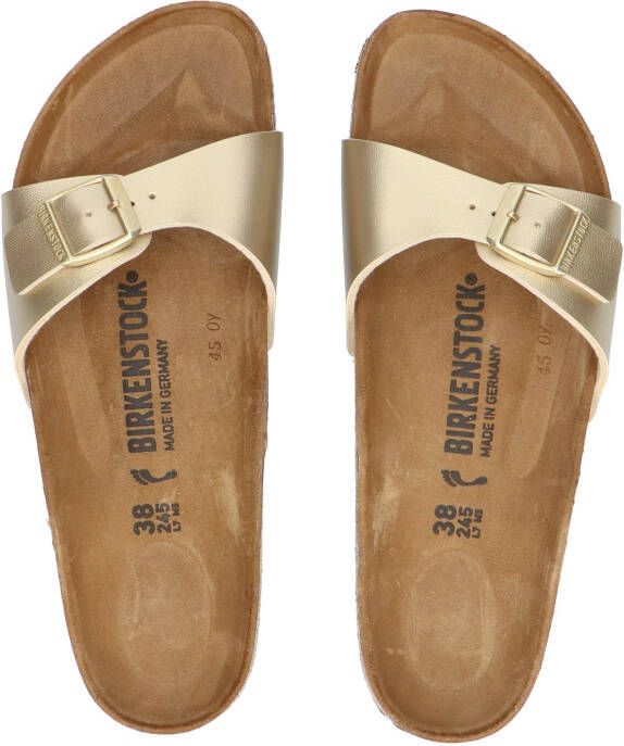 Birkenstock Madrid Gold Narrow Fit Slippers