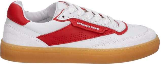 Copenhagen Studios CPH 90 Leather Mix White Red Sneakers