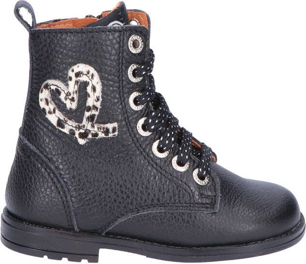 Develab 42936 922 Black Nappa Biker boots