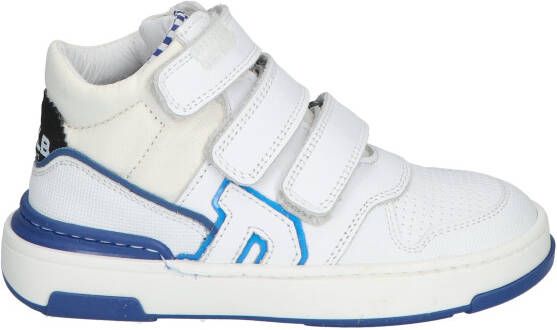 Develab 45089 122 White Nappa Sneakers hoge-sneakers