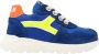 Develab 45767 623 Blue Suede Sneakers - Thumbnail 3