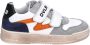 Develab leren sneakers wit oranje blauw Jongens Leer Meerkleurig 28 - Thumbnail 3