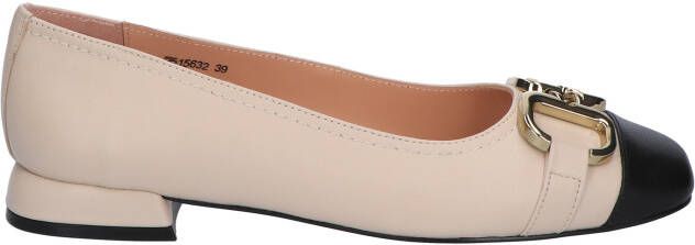 Di lauro Abigail Light Beige Black Ballerina-s