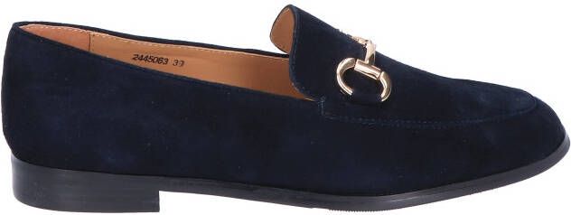 Di lauro Laure Dark Blue Suede Instapschoenen