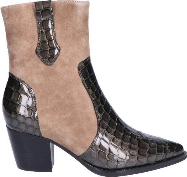 Di lauro Sibylle Grey Croco Boots