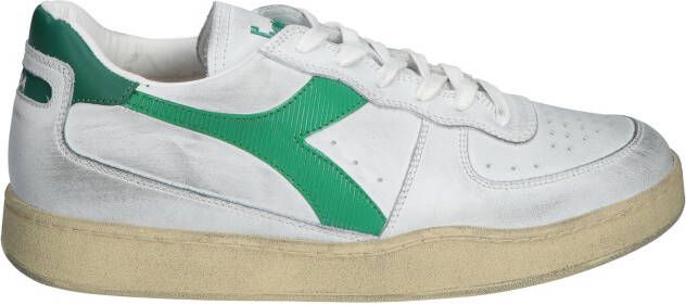 Diadora Heritage Mi Basket Lo Used White Verdant Lage sneakers