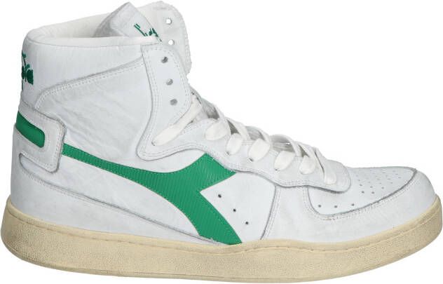 Diadora Heritage Mi Basket Used White Verdant Sneakers hoge-sneakers