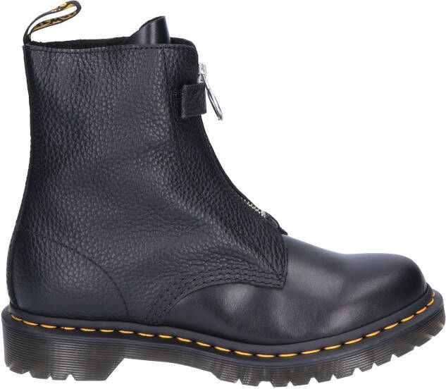 Dr Martens 1460 Frontzip Black Milled Nappa Biker boots